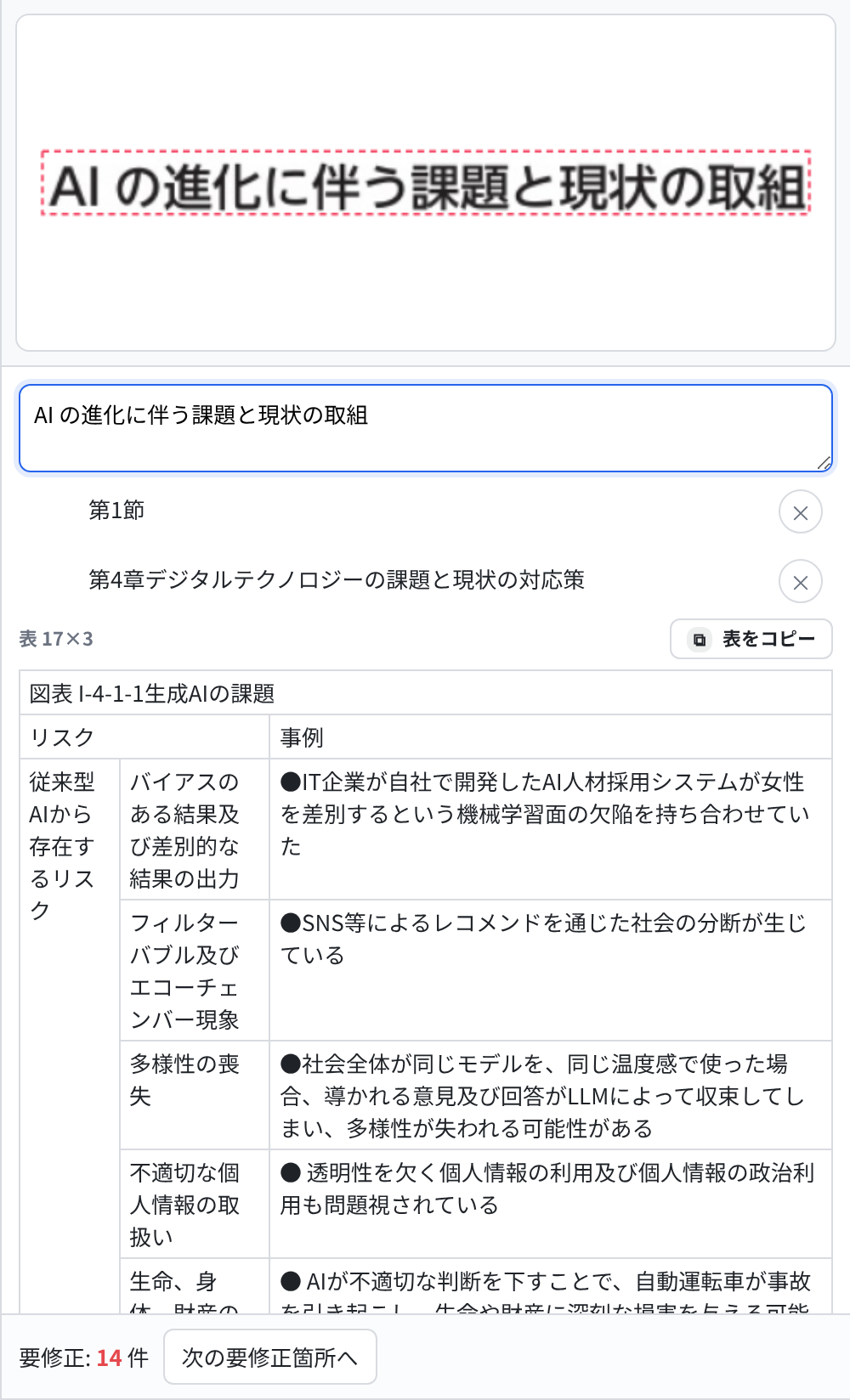 段落のインライン編集