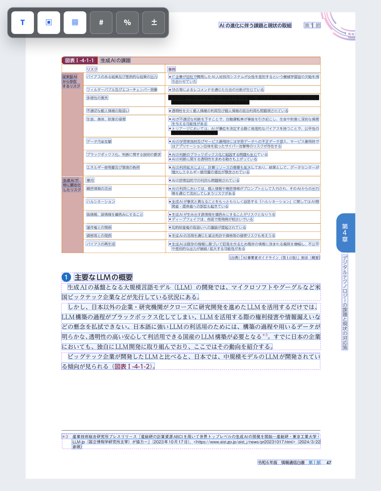 マスク適用後の画面